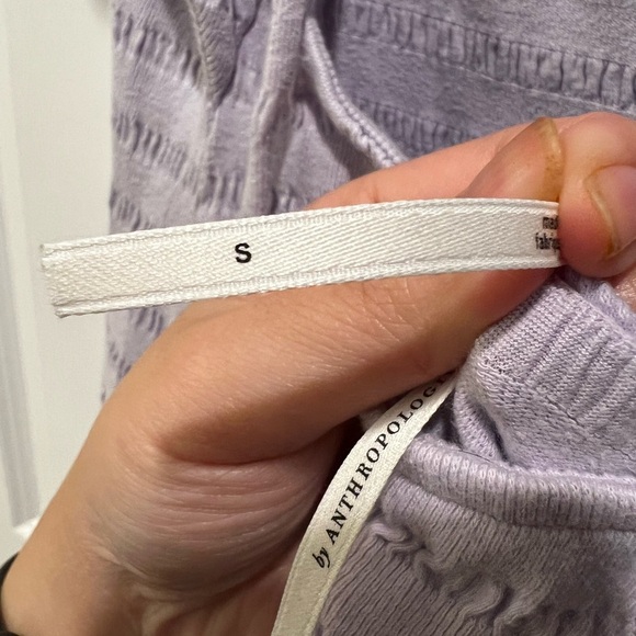 Anthropologie Women’s Flounced Open Back Lavender Mini Dress Size Small - Picture 9 of 13